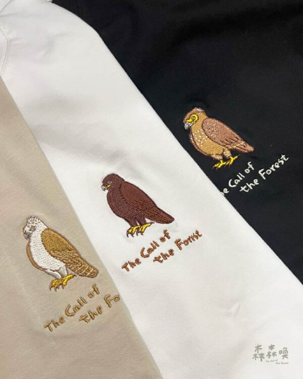 老鷹三兄弟｜【二哥林鵰】刺繡寬版Tee：圖片 5